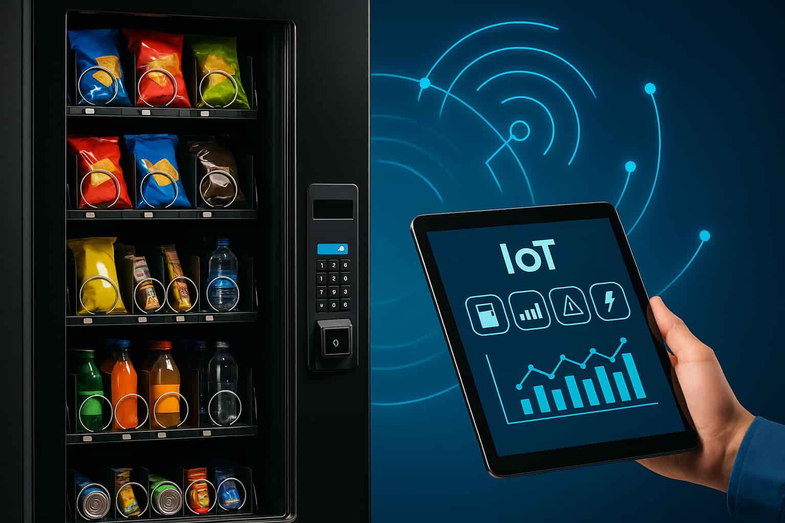 IoT en máquinas de bebidas: cómo los datos mejoran las ventas